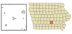 Location of Melcher-Dallas, Iowa