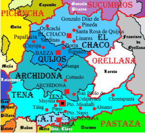 Cantons of Napo Province