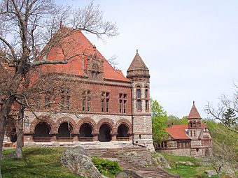 Oakes Ames Memorial Hall and Ames Free Library (North Easton, MA).JPG