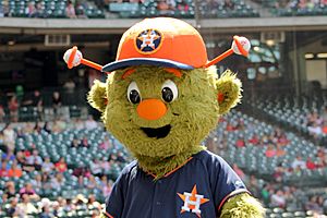 Orbit Houston Astros mascot preseason 2014