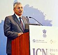 P.P. Chaudhary delivering the inaugural address at the Plenary Session of the three-day International Competition Network Annual Conference 2018 (ICN2018), organised by the Competition Commission of India, in New Delhi