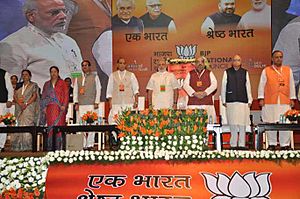PM Modii addresses a BJP National Council Meet