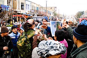 People of Maymana in Faryab province