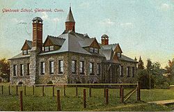 PostcardStamfordCTGlenbrookSchool1911