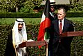 President George H. W. Bush with Jabir Al-Ahmad Al-Jabir Al-Sabah, Emir of Kuwait