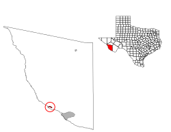 Location of Presidio, Texas