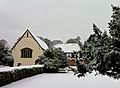 Prittlewell Priory in snow