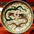 Qing Dynasty Dish with dragons