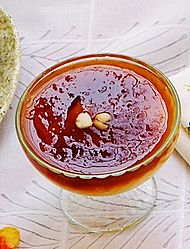 Qubani ka Meetha ( Apricot Sauce with Custard )