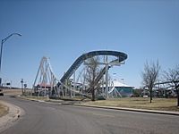 Roller coaster in Wonderland Park