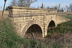 Sand Creek, CR 230 bridge, Rush Co KS, from SE 1
