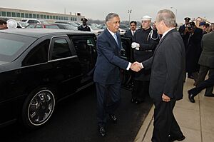 Shaukat Aziz at Pentagon