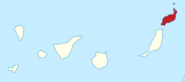 Spain Canary Islands location map Lanzarote