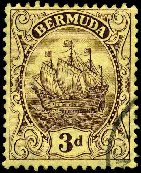 Stamp Bermuda 1910 3p