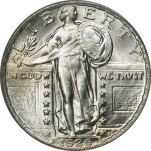 Standing Liberty Quarter Type2m 1926 Obverse
