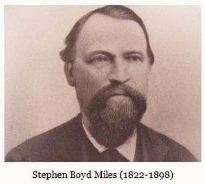 Stephen Boyd Miles circa 1882