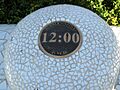 Sundial Bridge time marker noon