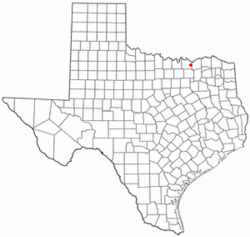 Location of Bells, Texas