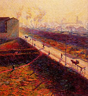 The Morning by Umberto Boccioni, 1909
