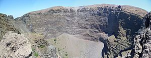 The crater of Vesuvius in 2012 (composite photograph)