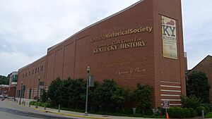 The façade of the Thomas D. Clark Center for Kentucky History in Frankfort, Kentucky