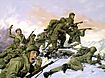US 65th Infantry Regiment.Painting.Korean War.Bayonet charge against Chinese division (cropped).jpg