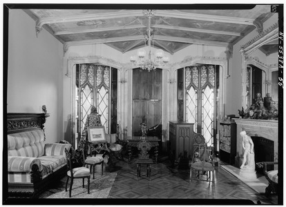 VIEW MUSIC ROOM FROM EAST - Lyndhurst, Main House, 635 South Broadway, Tarrytown, Westchester County, NY HABS NY,60-TARY,1A-55