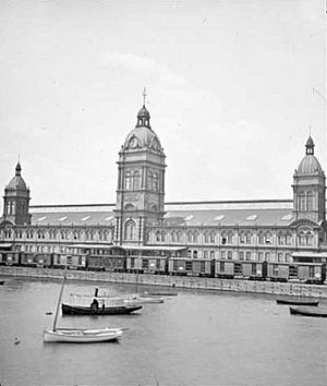 View of Union Station from water in 1888