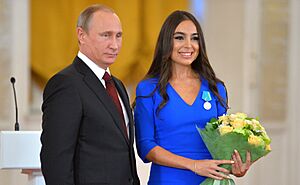 Vladimir Putin and Leyla Aliyeva