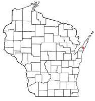 Location of Sturgeon Bay, Wisconsin