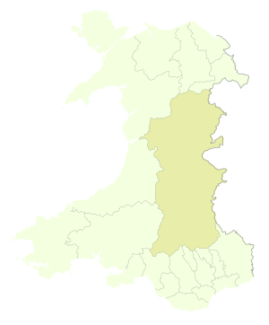 Wales Powys UA boundary overlay