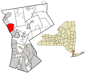 Location of Croton-on-Hudson, New York