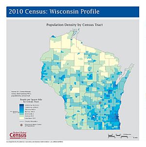 Wisconsin Population map
