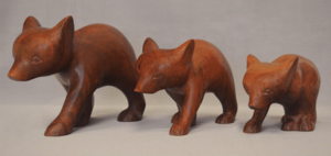Wooden Bears by Amanda Crowe