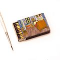 "Bedroom in Arles" by Van Gogh on matchbox
