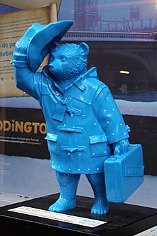 "Little Bear Blue", Paddington Bear, Noel Street - geograph.org.uk - 4268839