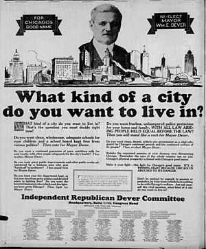 "What kind of city do you want to live in?" advertisement by Independent Republican Dever Committee