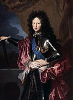 1689 portrait of a young Philippe d'Orléans, Duke of Chartres, Regent of France by Hyacinthe Rigaud