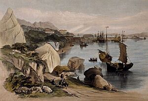 1846ViewFromCausewayBayOfJardinesBuilding