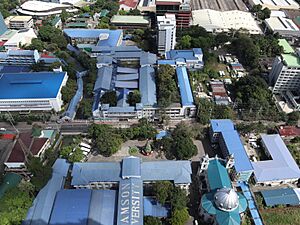 Adamson University top view (San Marcelino, Ermita, Manila; 12-23-2023)