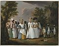Agostino Brunias. Free Women of Color with Their Children and Servants in a Landscape, ca. 1770-1796