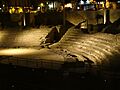 Ancient Roman theatre in Zaragoza Spain