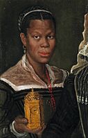 Annibale Carracci, attrib., Portrait of an African Slave Woman, ca. 1580s. Oil on canvas, 60 x 39 x 2 cm (fragment of a larger painting