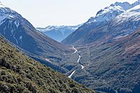 Arthur's Pass from Avalanche Peak track, Arthur's Pass National Park, New Zealand
