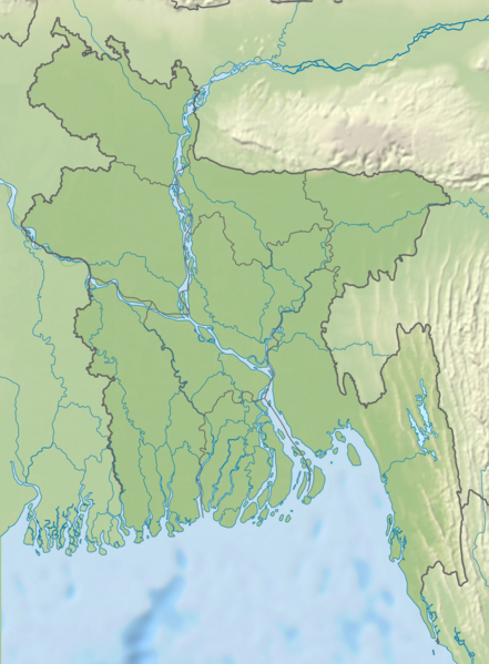 Bangladesh rel location map