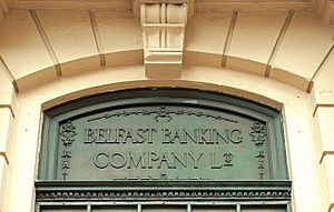 Belfast Banking Company sign, Belfast - geograph.org.uk - 1377804
