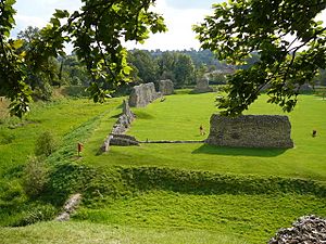 Berkhamsted Castle, outer walls - geograph.org.uk - 649067