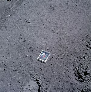 Charlie Duke's family portrait left on the surface of the moon