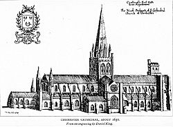 Chichester Cathedral about 1650 - Project Gutenberg eText 13331
