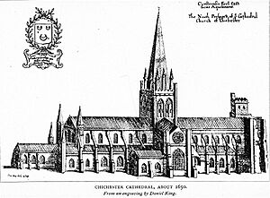 Chichester Cathedral about 1650 - Project Gutenberg eText 13331